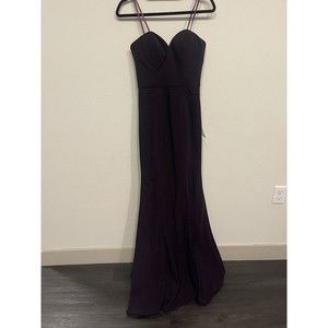 Bariano Australia Janie sweetheart front slit Gown, size Small,$298 new with tag